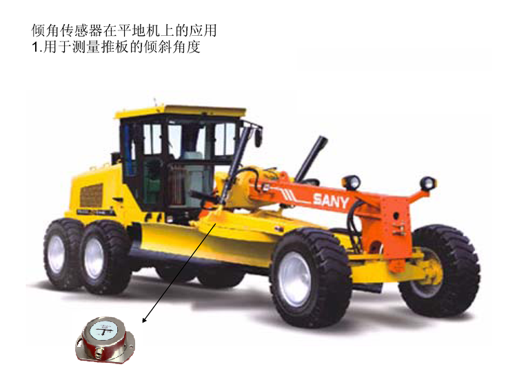 倾斜角在平地机上应用